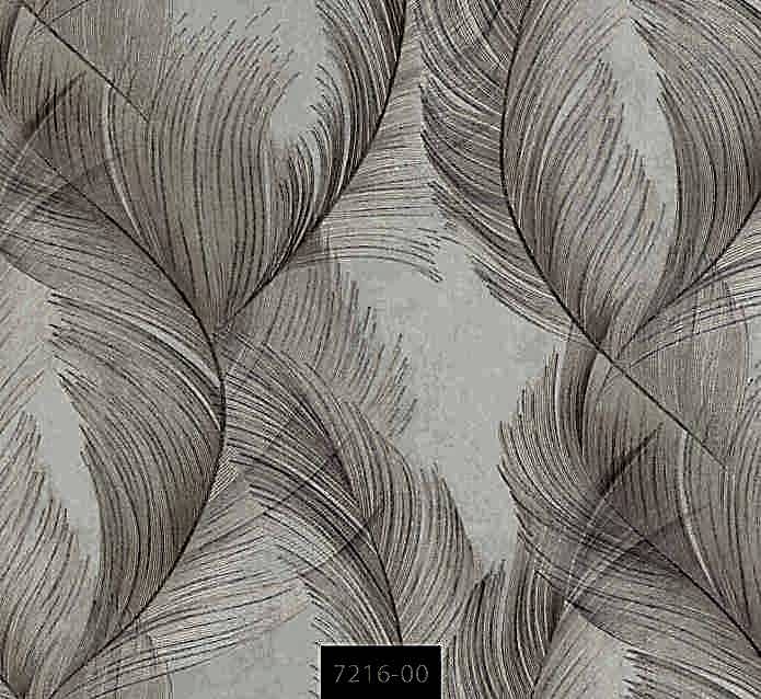 Valerian 7216-00 Ekru & İnci Beyazı Tüy Desenli İthal D